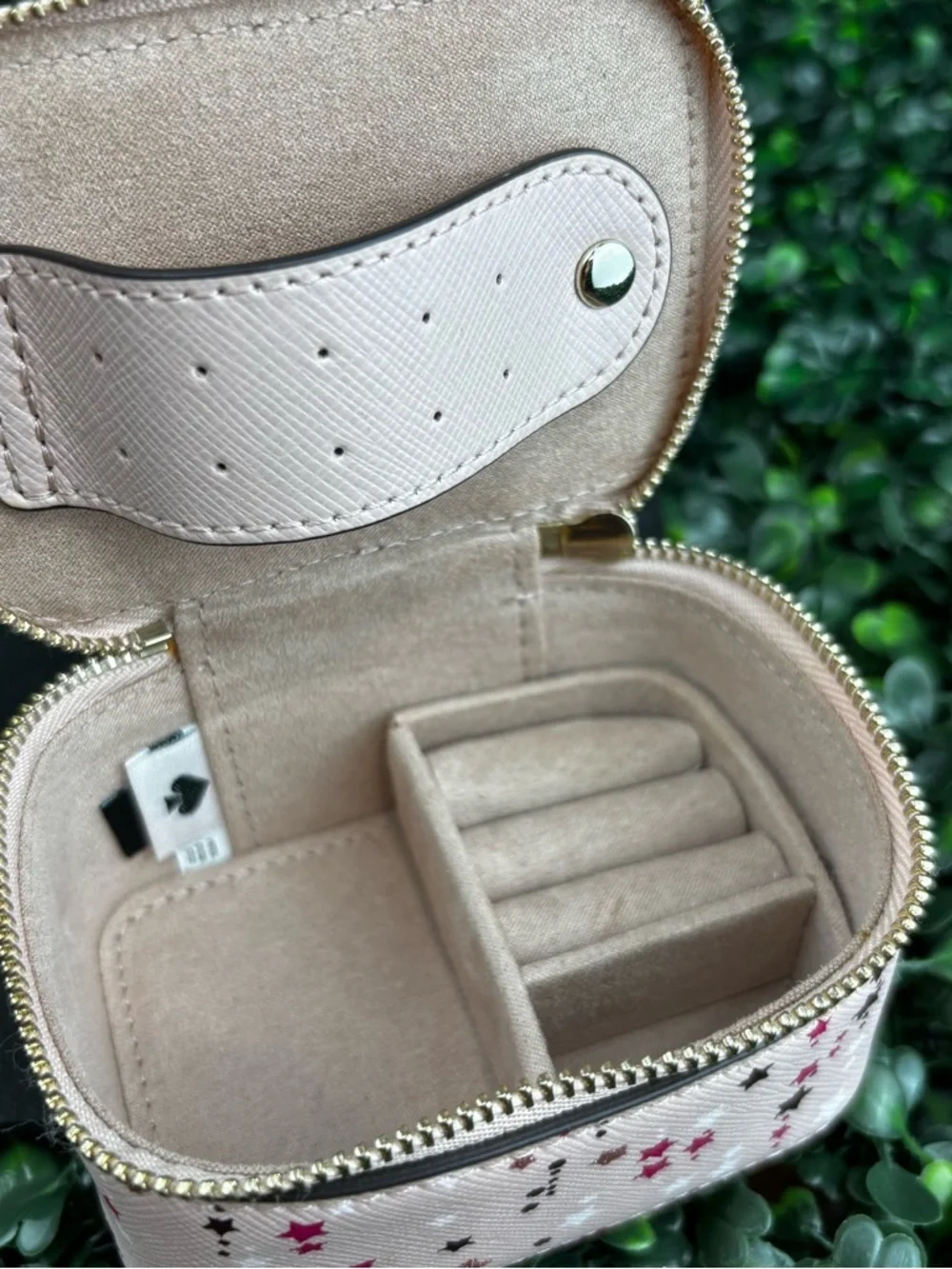 KATE SPADE NEW YORK PINK STAR JEWELRY CASE